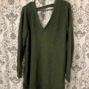 2/$20 TORRID green sweater with open back